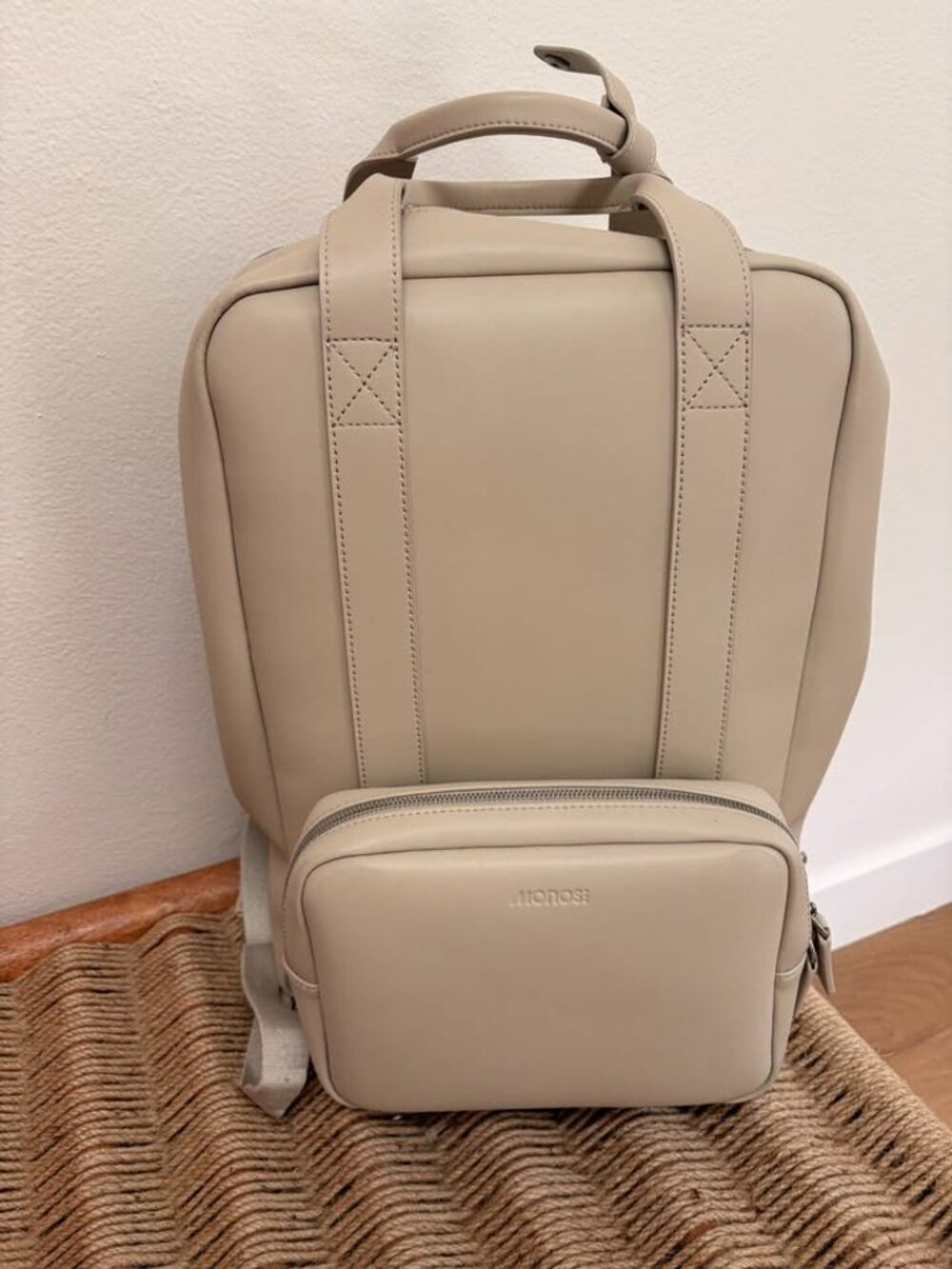 Monos Metro Backpack (Ivory) (Like new)